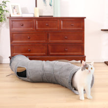 Load image into Gallery viewer, Pet Cat Tunnel with Cushion Mat 3 Styles Kitten Round Play Tube
