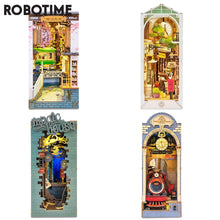 Load image into Gallery viewer, Robotime Rolife DIY Book Nook Wooden Miniature Doll House
