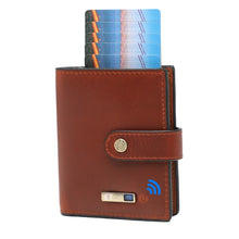 Load image into Gallery viewer, Smart Anti-lost Wallet Tracker  Genuine Leather Men wallets
