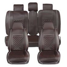 Load image into Gallery viewer, Car Seat Covers Pu Leather Seats Cover Full Set Seat Cushion Cover Front Rear Seat Cover Universal SUV Trucks - sunnydayhomedecorboutique
