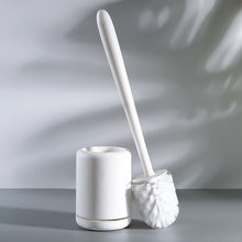 Load image into Gallery viewer, Silicone Toilet Brush Wc Quick Drying Bracket Gap Brush With Holder Flat Head Soft Bristles Cleaning Tools Bathroom Accessories
