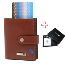 Load image into Gallery viewer, Smart Anti-lost Wallet Tracker  Genuine Leather Men wallets
