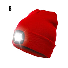 Load image into Gallery viewer, Winter Hat Bluetooth LED Light Windproof Solid For Outdoor
