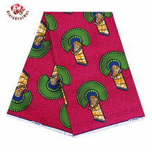 Load image into Gallery viewer, African Wax Prints Fabric Polyester Ankara Bazin High Quality 6 Yards 3 Yards African Fabric
