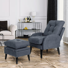 Load image into Gallery viewer, Accent Chair with Ottoman Storage Sofa Chair for Living Room - sunnydayhomedecorboutique
