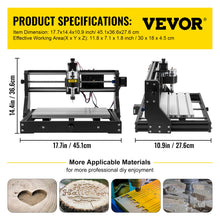 Load image into Gallery viewer, VEVOR CNC 3018 Pro Mini Laser Engraving Machine
