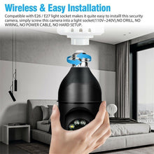 Load image into Gallery viewer, Surveillance Camera Bulb Night Vision Full Color iP Camer wifi Security Monitor - sunnydayhomedecorboutique
